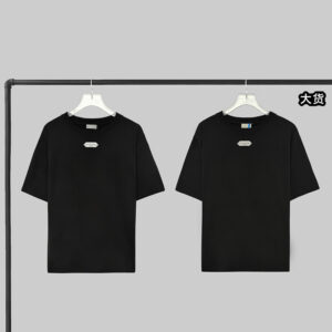 디올 【YD공장】 파리스 라벨 코튼 반팔 티셔츠 블랙