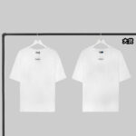 디올 【YD공장】 파리스 반팔 티셔츠 코튼 라벨 화이트