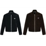 프라다 【잔디집2】 코튼 벨벳 블루종 자켓（세븐）