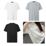 구찌 【잔디집2】 로고 엠보 코튼 반팔 티셔츠（세븐）