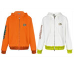 디올 【잔디집2】 x KAWS 로고 후드 집업（세븐）