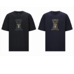 펜디 【잔디집2】 FF 이토 자카드 코튼 반팔 티셔츠 （세븐）