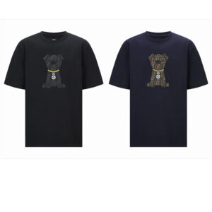 펜디 【잔디집2】 FF 이토 자카드 코튼 반팔 티셔츠 （세븐）