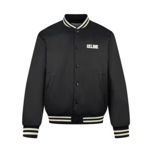 셀린느 [잔디집2]  (세븐) 로고 패치 봄버 테디 블루종 자켓