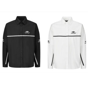 발렌시아가 【잔디집2】 3B 스포츠 아이콘 오버사이즈 트랙수트 셔츠（세븐）