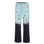 루이비통 [잔디집2] 1AFV85 24FW 엠브로이더드 모노그램 배색 데님 팬츠 (세븐)