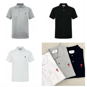 아미 【잔디집2】 하트 로고 폴로셔츠（세븐）