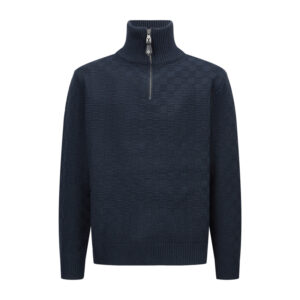 루이비통 【잔디집2】 캐시미어 울 블렌드 하프 집업 풀오버（세븐）