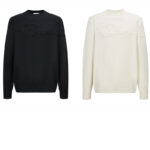 디올 【잔디집2】 리본 저지 울 스웨터（세븐）