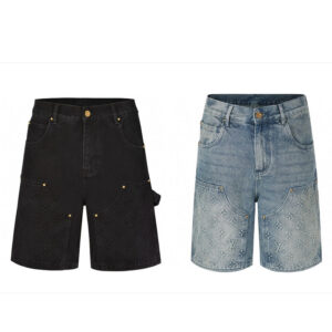 루이비통 【잔디집2】 모노그램 데님 카펜더 숏 팬츠（세븐）