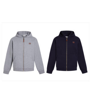 미우미우 【잔디집2】 로고 코튼 후드 집업（세븐）