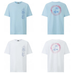 디올 【잔디집2】 x 힐튼 넬 반팔 티셔츠（세븐）