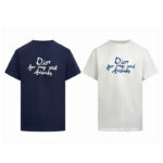 디올 【잔디집2】 x 힐튼 넬 캐주얼 반팔 티셔츠 코튼 (세븐)