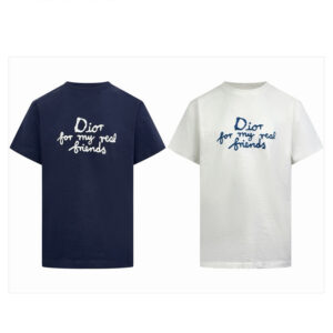 디올 【잔디집2】 x 힐튼 넬 캐주얼 반팔 티셔츠 코튼 (세븐)