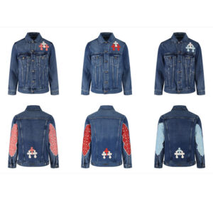 크롬하츠 【잔디집2】 플로럴 크로스 아플리케 데님 자켓（세븐）