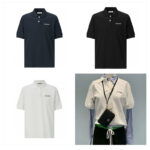 미우미우 【잔디집2】 로고 코튼 폴로 셔츠 (세븐)