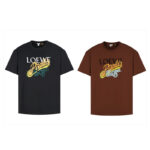 로에베 【잔디집2】 파울라스 이비자 로고 반팔 티셔츠（세븐）