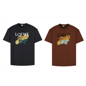 로에베 【잔디집2】 파울라스 이비자 로고 반팔 티셔츠（세븐）