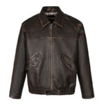 프라다 [잔디집2] (세븐) 블랙 나파 가죽 자켓