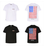 크롬하츠 【잔디집2】 성조기 로고 반팔 티셔츠（세븐）