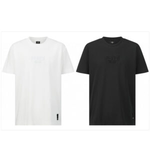 펜디 【잔디집2】 자수 로고 반팔 티셔츠（세븐）