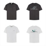 디올 【잔디집2】 Couture 꾸뛰르 디스트레스드 크루넥 반팔 티셔츠（세븐）