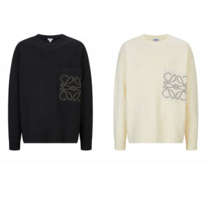 로에베 【잔디집2】 아나그램 포켓 스웨터（세븐）