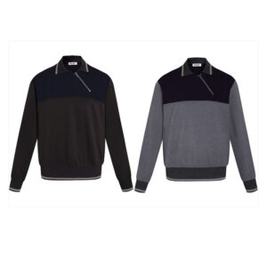 미우미우 【잔디집2】 25FW 폴로넥 지퍼 스웨트셔츠（세븐）