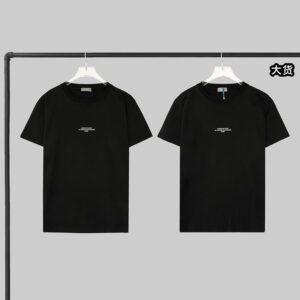 디올 【YD공장】 몽테뉴 스몰 반팔 티셔츠 블랙 로고