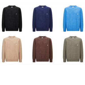 셀린느 【잔디집2】 트리옹프 로고 크루넥 니트 스웨터（세븐）