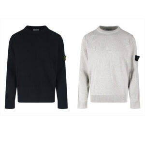 스톤아일랜드 【잔디집2】 스티치 디테일 크루넥 스웨터（세븐）