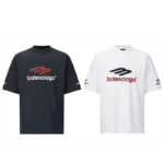 발렌시아가 【잔디집2】 3B 스포츠 아이콘 반팔 티셔츠（세븐）