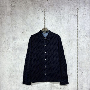 디올 [사슬공장] 오블리크 셔츠 데님 오버 네이비