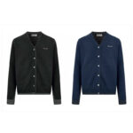 미우미우 【잔디집2】 로고 캐시미어 스웨터 가디건（세븐）