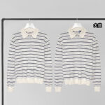 미우미우 [YD공장] 폴로 티셔츠 로고 스트라이프