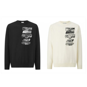 디올 【잔디집2】 아카이브 라벨 니트 스웨터（세븐）