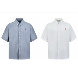 아미 【잔디집2】 하트 반팔 셔츠（세븐）