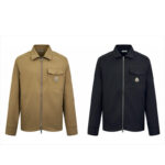 몽클레어 【잔디집2】 코튼 개버딘 집업 셔츠（세븐）