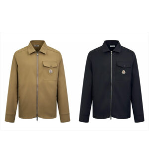 몽클레어 【잔디집2】 코튼 개버딘 집업 셔츠（세븐）