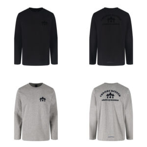 크롬하츠 【잔디집2】 트리플 크로스 헐리우드 롱슬리브 티셔츠 （세븐）