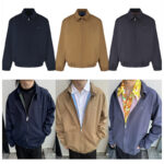 프라다 【잔디집2】 코튼 블렌드 카라 셔츠 블루종（세븐）