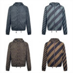 펜디 【잔디집2】 FF 로고 리버서블 바람먹이 자켓（세븐）