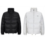 프라다 【잔디집2】 리버시블 로고 다운 패딩 자켓（세븐）