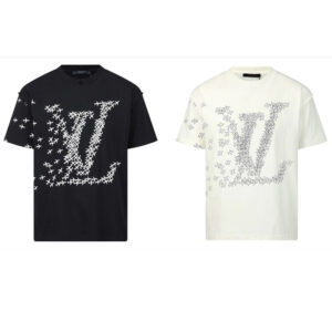 루이비통 【잔디집2】 LV 코튼 플레인 반팔 티셔츠（세븐）