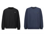 프라다 【잔디집2】 트라이앵글 로고 테크니컬 코튼 스웨트셔츠 맨투맨（세븐）