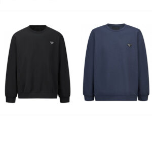 프라다 【잔디집2】 트라이앵글 로고 테크니컬 코튼 스웨트셔츠 맨투맨（세븐）