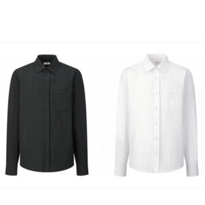 셀린느 [잔디집2] 24ss 트리옹프 린넨 자수 로고 셔츠