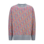 디올 【잔디집2】 23SS 오블리크 니트 스웨터 핑크（세븐）