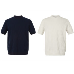 펜디 【잔디집2】 25SS FF 로고 반팔 니트（세븐）