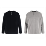 크롬하츠 【잔디집2】 헨리넥 와플 버튼 니트 (세븐)